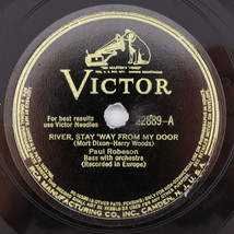 Paul Robeson – River Stay &#39;Way From My Door / Rockin&#39; Chair - 10&quot; 78 rpm 22889 - £8.80 GBP