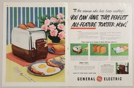 1952 Print Ad GE General Electric All Feature Toasters Bridgeport,Connecticut - £15.30 GBP