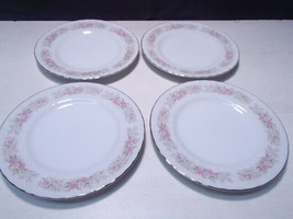 4 Teahouse Rose Dansico 6 1/4&quot; Side Plates Fine China Japan - £7.98 GBP