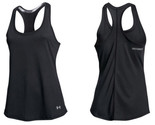 Under Armour Run Streaker Black Tank Top Racerback Women Size XS Fitted ... - £10.03 GBP