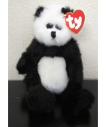 Ty Attic Treasures Checkers the Panda Bear 1993 PVC Filled NEW - €7,60 EUR