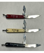 Lot of 3 Vintage Novelty Knife Co Pocket Knives Roy Rogers Gene Autry Ho... - $53.41