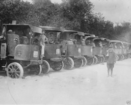 French Army soldiers with steam trucks Paris France WW1 8x10 World War I Photo - £7.00 GBP