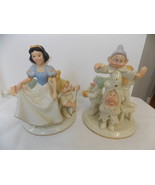 2002 Disney Lenox Snow White &amp; the Seven Dwarfs Candlesticks Set  - €121,61 EUR