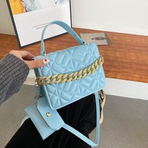 Handbags Designer Women Shoulder Bag Fashion Plaid Pu Leather Crossbody Bags Wit - £23.95 GBP