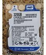 Western Digital Scorpio Blue 320 GB 5400RPM 2.5&quot; WD3200BEVS Hard Drive HDD - £7.54 GBP