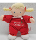 Carters Merry Christmas Baby Girl Doll Thermal Stuffed Plush Rattle Toy ... - $747.66 MXN