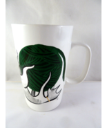 2015 Starbucks Mug Cat Playing with Ball of Green Yarn Tall Mug 16oz - $289.55 MXN