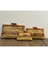 Set of 3 Charlie Nesting Clutch Bags Makeup Accessory Trio Beige - $23.03