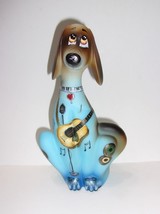 Fenton Viking Glass Blue Epic Dog Figurine Rock N Roll Hound Ltd Ed 11/45 Barley - £205.56 GBP