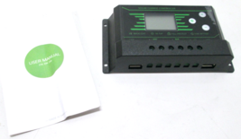 10A Solar Panel Battery Charge Controller 12V/24V LCD Dual USB - $7.59