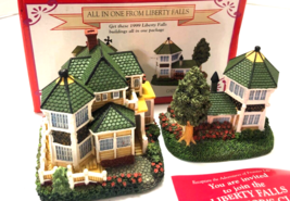 Liberty Falls Set 2 Gadiel Home &amp; Studio Vintage Village Miniature Buildings - £15.48 GBP