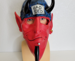 2003 Disguise BAD SEED Devil Horn Red Halloween Mask  - £41.57 GBP