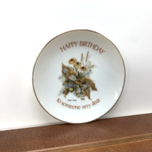 1976 Lasting Treasures Happy Birthday To Someone Very Dear Mini Porcelain Plate - £7.11 GBP