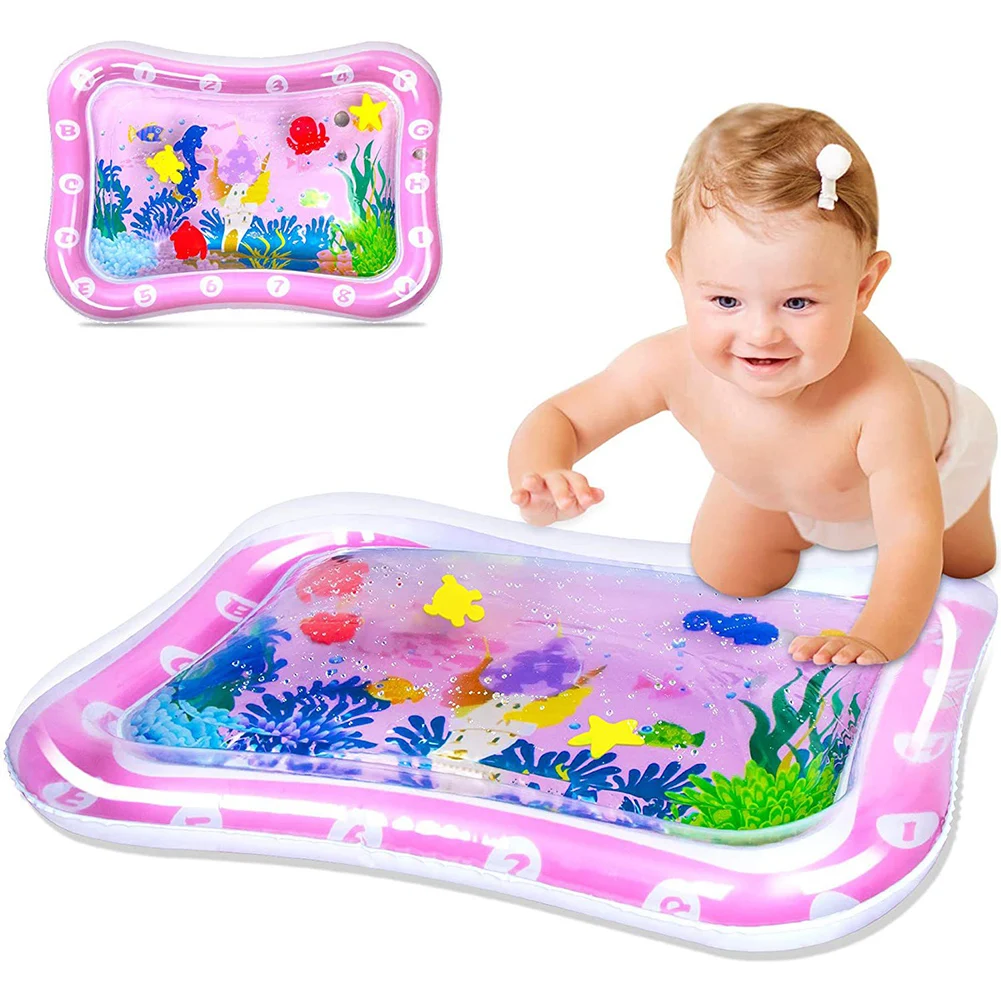Baby Water Mat Inflatable Play Water Mat Portable Crawling Development Activity - £6.82 GBP+