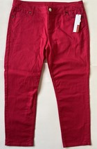 J102 Elle Size 12 4-Pocket Denim Stretch Jeans - Pink - 24&quot; Inseam - New - £14.96 GBP