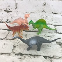Dinosaur Figures Lot Of 4 T-Rex Spinosaurus Brachiosaurus Raptor Animal Toys - £7.95 GBP