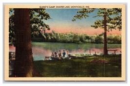 Gano Camp Shafer Lake Monticello IN Indiana UNP Linen Postcard U21 - £3.85 GBP