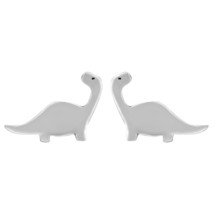 Fun and Fashionable Little Dinosaur Sterling Silver Stud Earrings - £11.86 GBP