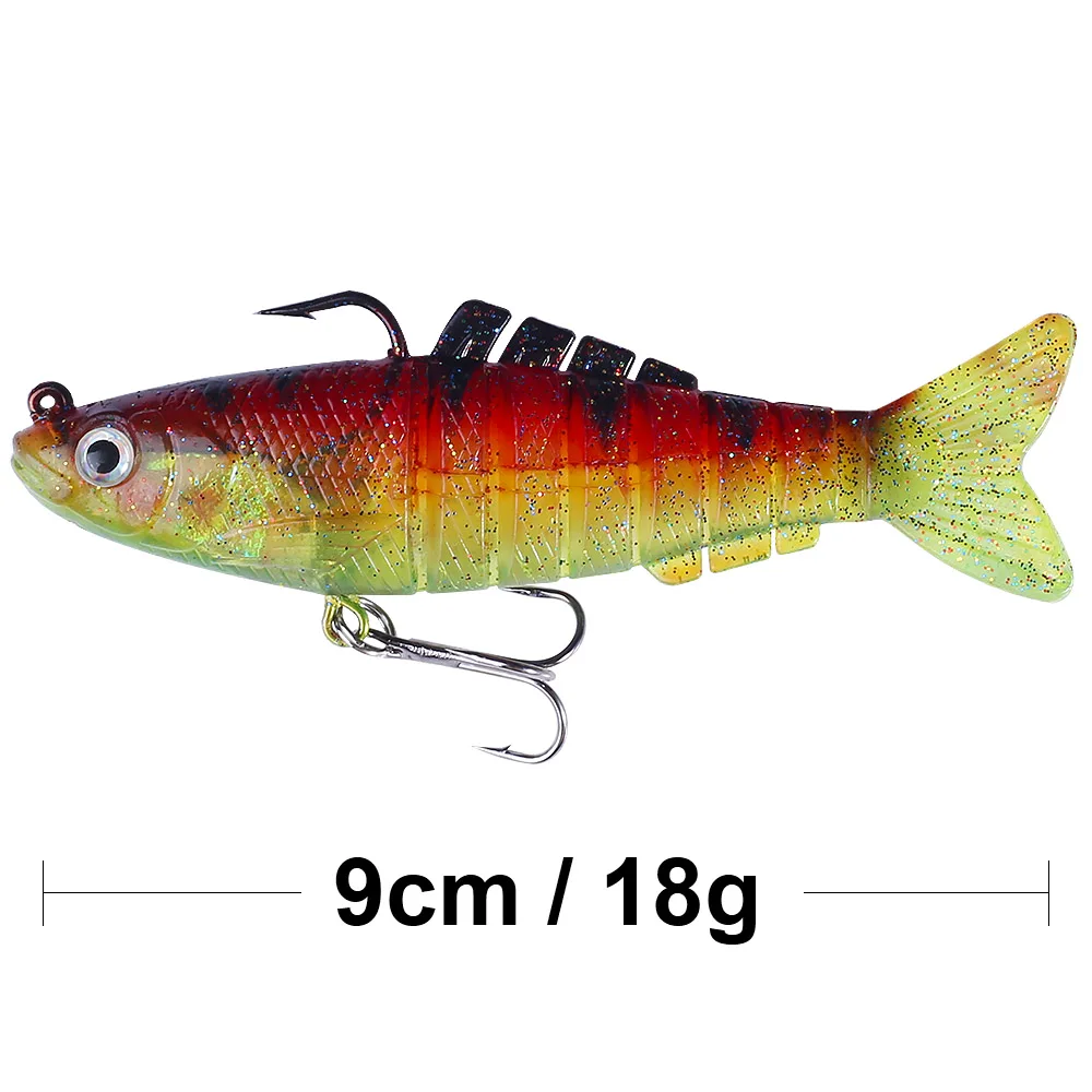 QXO 9cm 18g Fishing Soft Lure Wobbler Silicone Bait Sea Sinkers For Fishing Soft - $33.19