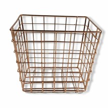 Store Indya Square Metal Wire Mesh Basket Storage Organizer - £16.43 GBP