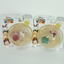 Disney Tsum Tsum Mickey Mouse Donald Duck Holiday Stackable Lot Of 2 Bub... - £15.79 GBP