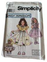 Simplicity Sewing Pattern 8627 Daisy Kingdom Dress Apron Girl 1/2-2 Doll Clothes - £5.62 GBP