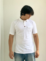 Men’s Fila White Short Sleeve Button Down Polo Shirt NWT - $49.00