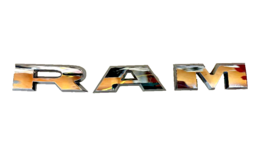 Ram Chrome Door Letters Emblem Logo Genuine Oem RAM/MOPAR Used Parts - £11.08 GBP