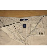 GAP SZ 6 28W WOMENS KHAKI COLOR CHINO SHORTS SIDE SLIT FRONT POCKETS VGC - £9.43 GBP