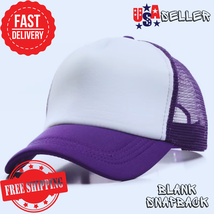 Christmas Sale Snapback Mesh Hat Perfect for Outdoors and Daily Wear PURPLE - $640.50 MXN