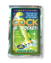 Cock Rockets Oral Sex Candy Pop - Green Apple - £12.70 GBP