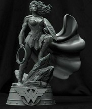 1/6 350mm 3D Print Superhero Model Kit Wonder Woman Beautiful Girl Unpainted - £192.92 GBP