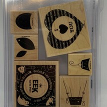 Stampin&#39; Up! Sweet Centers Wood Mounted Rubber Stamp Set - $9.60