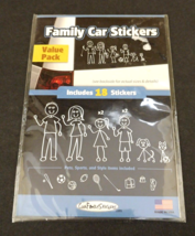 Family Car Stickers For Window 18 Stickers Pets Sports Family - £7.49 GBP