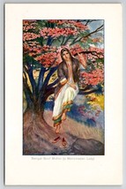 Bengal Gool Mohor A Mahomedan Lady Postcard M30 - £9.45 GBP