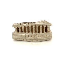 Vintage Silver Signed 950 Rare Carved Roman Forum Temple Band Ring size 8 3/4 - £58.25 GBP