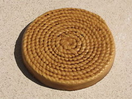 16x3" DIY ROUND STEPPING STONE ROPE DESIGN CONCRETE CRAFT MOLD MAKE FOR PENNIES image 2