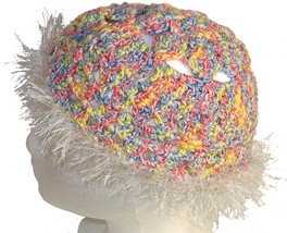Multicolor Crochet Beanie Hat - £9.42 GBP
