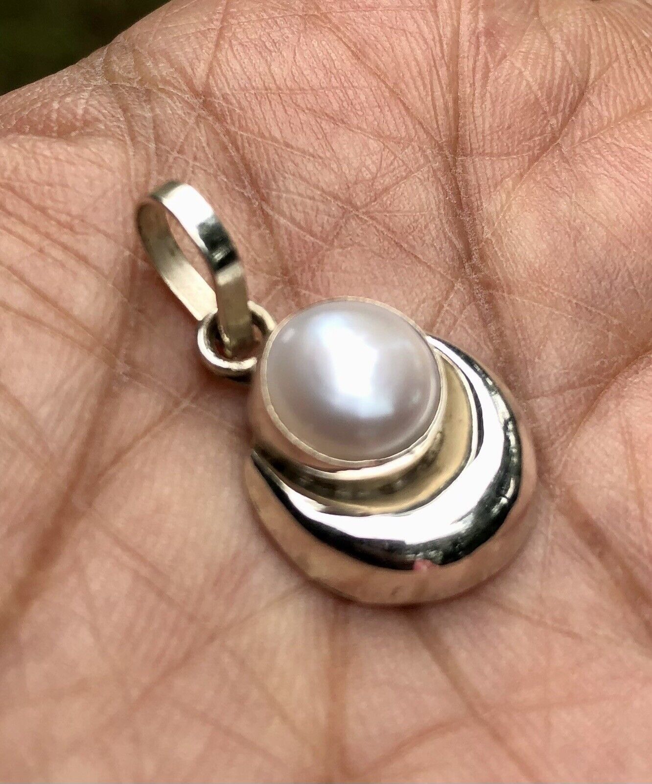 Ciondolo in argento 925 con protezione contro il malocchio, mezzaluna,... - $11.02