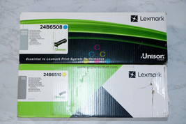 Lexmark XC6152, XC8155 24B6508(open), 24B6510 Cyan and Yellow Toner Cartridges - £233.45 GBP