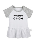 Punk Style Rock Band Newborn Baby Girls Dress Toddler Infant 100% Cotton... - £10.28 GBP