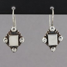Vintage Silpada Oxidized Sterling Silver Drop Earrings W0335 HTF - $29.99