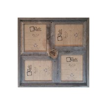 8x10 -2&quot; wide Multi-Direction Rustic Barn Wood Collage Frame(Holds 4-8x10 Pictur - £55.93 GBP
