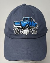 Old Guys Rule Pickup Truck Hat Cap Men Strap Back Gray Looking Good Dad Fun Time - £11.67 GBP