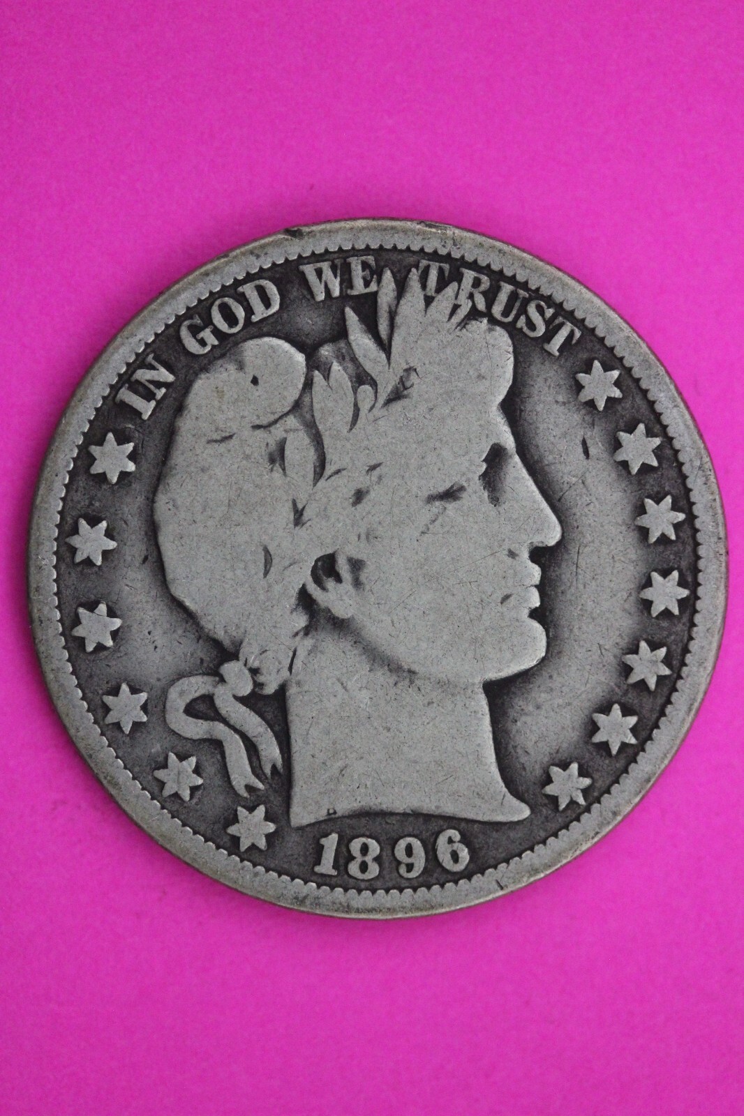 1896 O Barber Liberty Half Dollar Silver Coin Scarce Semi Key Date Genui... - $199.99