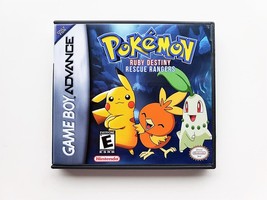 Pokemon Ruby Destiny Rescue Rangers - Custom Game / Case Gameboy Advance GBA - £10.96 GBP+