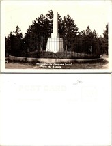 USA South Dakota Deadwood Preacher Henry Smith Monument RPPC Antique Postcard - £22.28 GBP