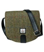 Terrapin Trading Tweed Cross Body Bag - U shaped - Green, Country Green - £53.99 GBP