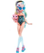 Monster High Lagoona Blue Streaked Hair Beach Fashion Doll w/Pet Piranha  - £18.43 GBP